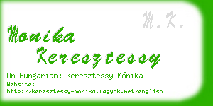 monika keresztessy business card